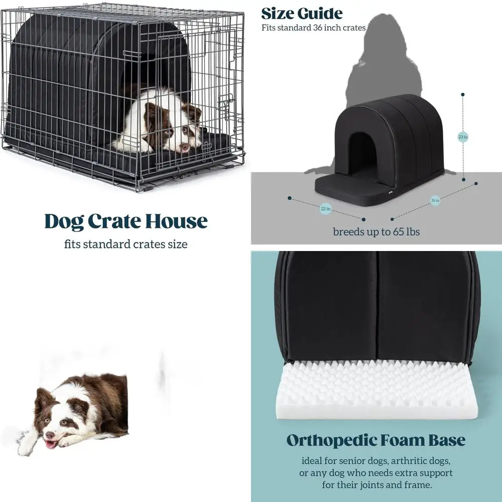 Waterproof Outdoor Dog House with Porch and Cooling for Large Breeds, Fits 36-Inch Crate, 35x22
Waterproof Outdoor Dog House with Porch and Cooling for Large Breeds, Fits 36-Inch Crate, 35x22