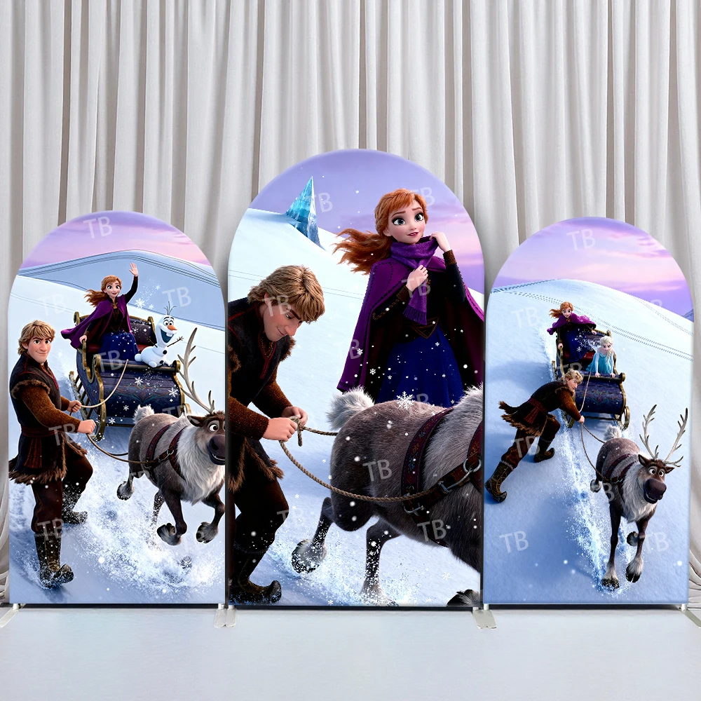 TB Frozen Arch Backdrop Cover Snow Sled Theme with Elsa Anna Kristoff Reindeer Decor for Kids Birthday & Baby Shower Photo Booth
TB Frozen Arch Backdrop Cover Snow Sled Theme with Elsa Anna Kristoff Reindeer Decor for Kids Birthday & Baby Shower Photo Booth