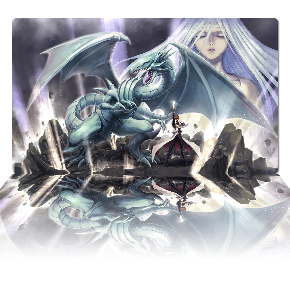 YuGiOh Blue-Eyes White Dragon Playmat Seto Kaiba Kisara TCG CCG Настольная игра Коллекционный коврик для карточных игр Аниме Коврик для мыши Настольный коврик и сумка
YuGiOh Blue-Eyes White Dragon Playmat Seto Kaiba Kisara TCG CCG Настольная игра Коллекционный коврик для карточных игр Аниме Коврик для мыши Настольный коврик и сумка