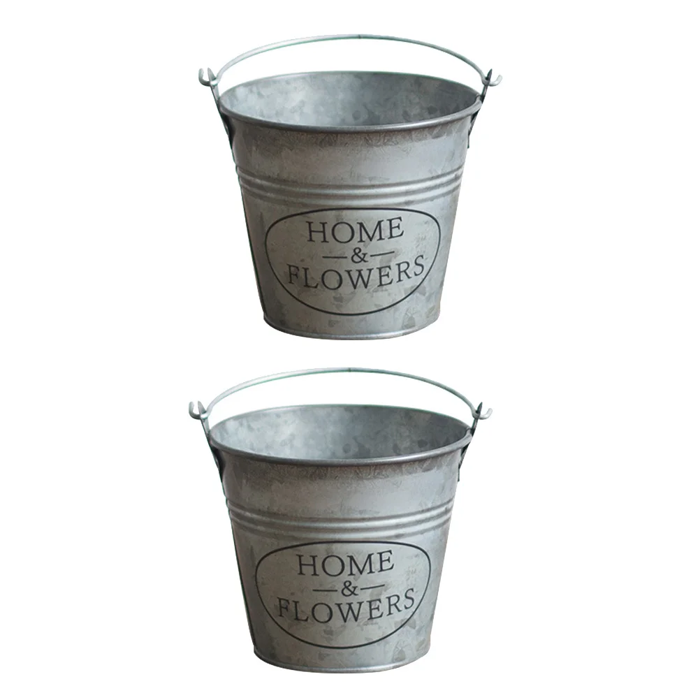 2 Pcs Retro Iron Flower Bucket Planting Garden Home Decoration Balcony Indoor Flowerpot Ornament Modern Style Portable Size
2 Pcs Retro Iron Flower Bucket Planting Garden Home Decoration Balcony Indoor Flowerpot Ornament Modern Style Portable Size