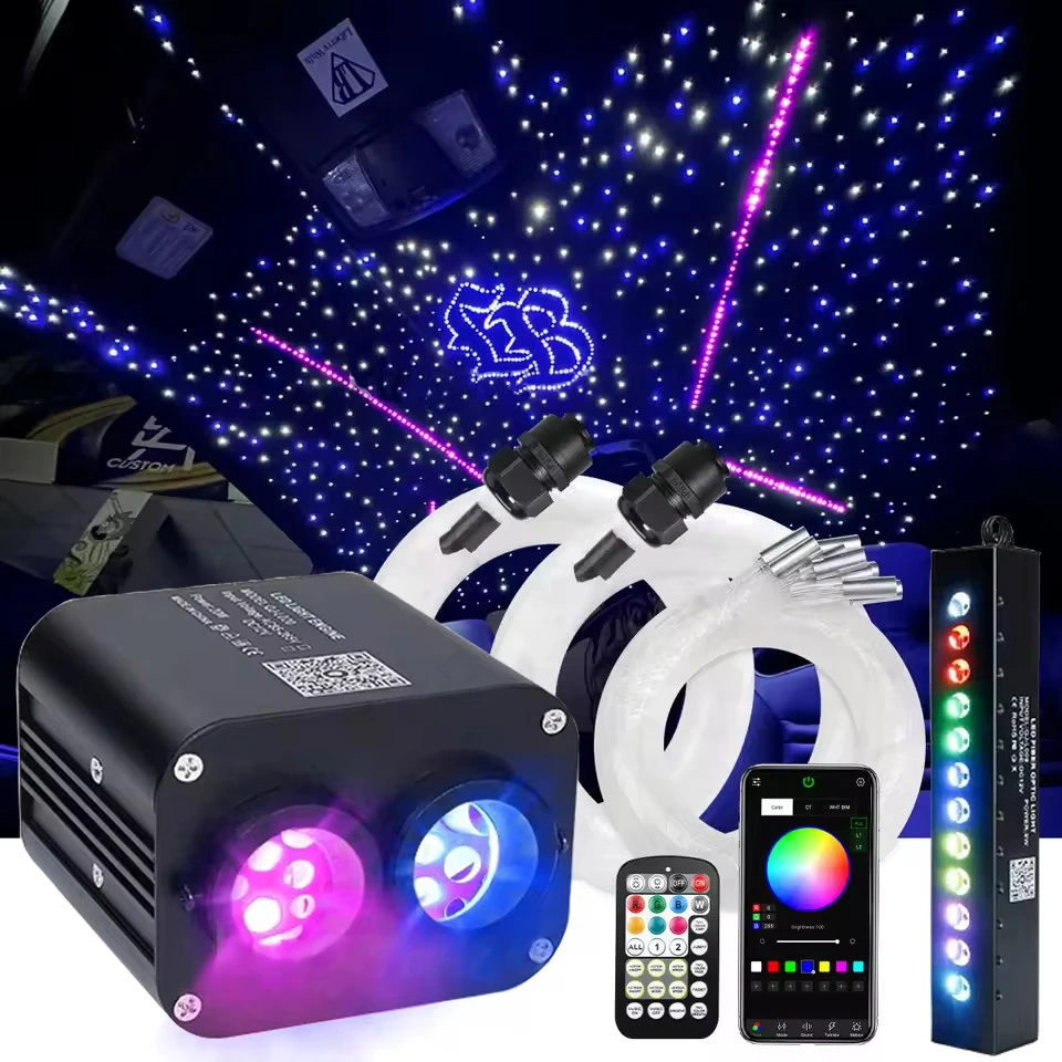Dual port 20W RGBW car sunroof LED fiber optic star light roof star light night scene shooting light
Dual port 20W RGBW car sunroof LED fiber optic star light roof star light night scene shooting light