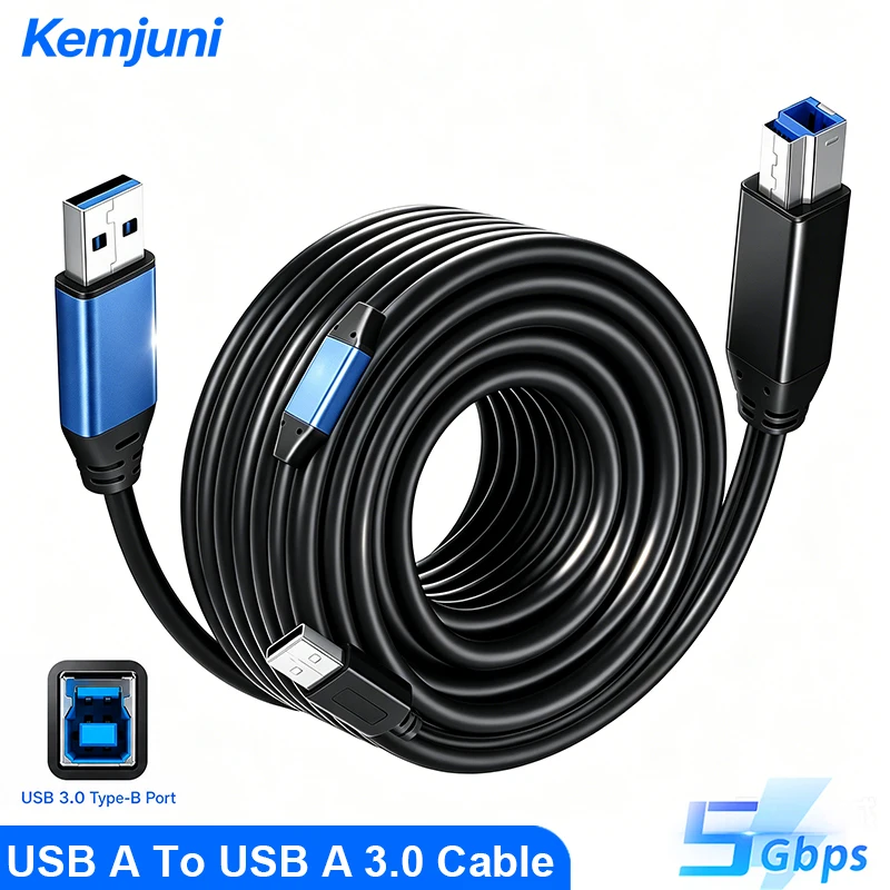 5M 10M 15M 20M 30M USB 3.0 Printer Cable USB B Extension Cable Data Cable for Scanners Printers Desktop External Hard Drives
5M 10M 15M 20M 30M USB 3.0 Printer Cable USB B Extension Cable Data Cable for Scanners Printers Desktop External Hard Drives