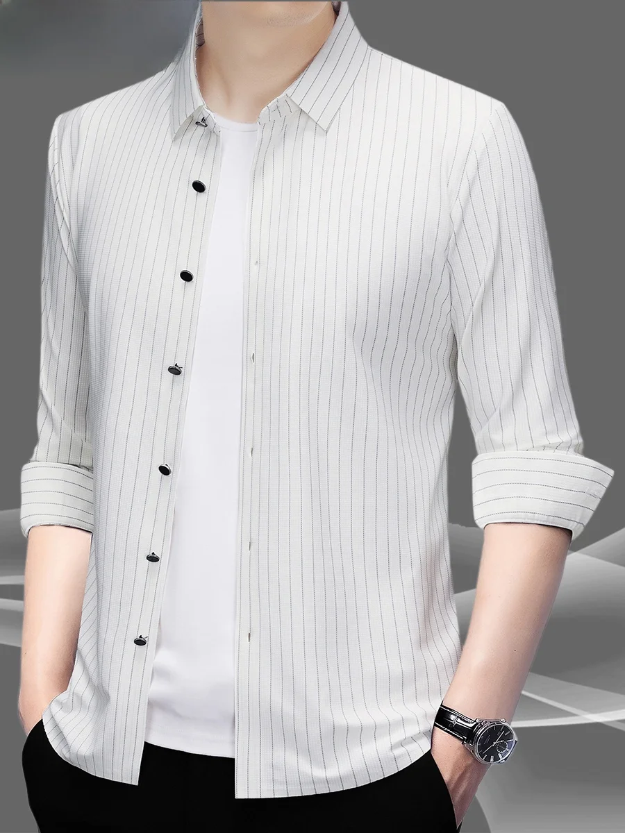 TUCANO Silk Long Sleeve Casual Shirt Men's Midlife Seamless Anti-Wrinkle Fashionable Business Casual Polyester Blend Shirt
TUCANO Silk Long Sleeve Casual Shirt Men's Midlife Seamless Anti-Wrinkle Fashionable Business Casual Polyester Blend Shirt