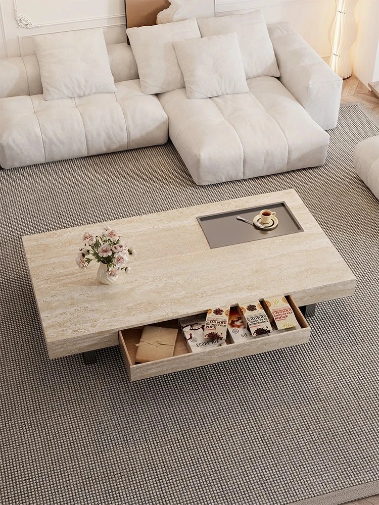 Suspended rectangular coffee table cave stone rock slab living room Italian light luxury coffee table
Suspended rectangular coffee table cave stone rock slab living room Italian light luxury coffee table