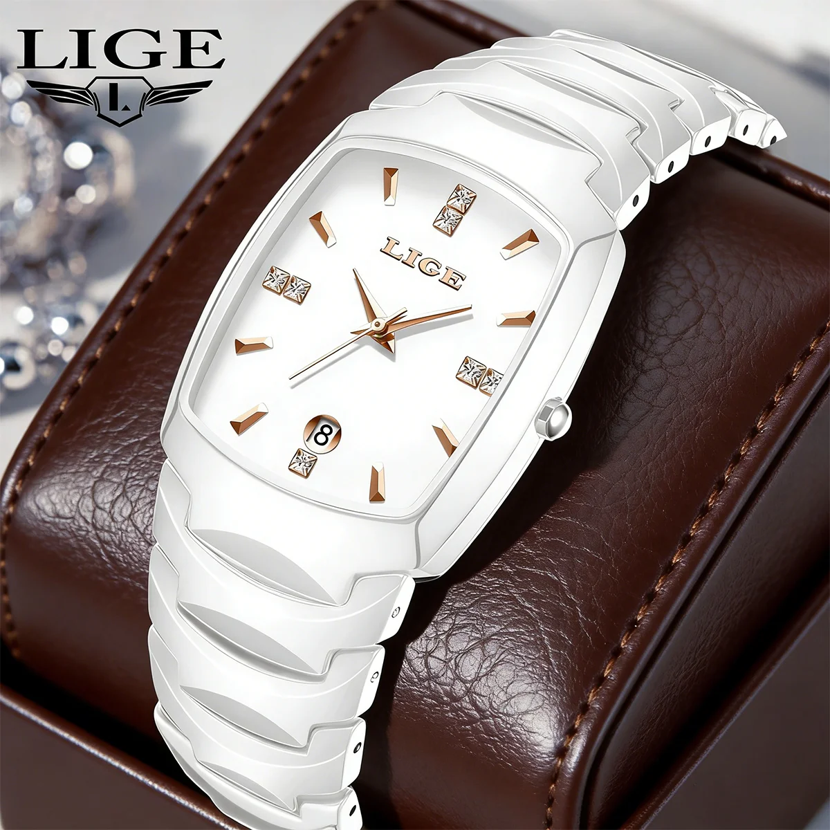 LIGE New Fashion Elegant Quartz Woman Watch Square Luxury Simple Stainless Casual Diamond Auto Date Ladies Watches for Women+Box
LIGE New Fashion Elegant Quartz Woman Watch Square Luxury Simple Stainless Casual Diamond Auto Date Ladies Watches for Women+Box