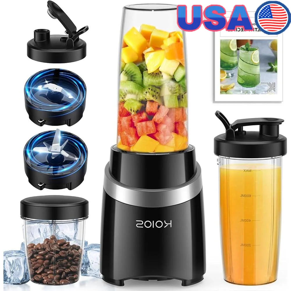 Powerful Personal Blender with 1000W Motor 2x27oz Travel Cups 12oz Grinding Cup and Easy Clean Design
Powerful Personal Blender with 1000W Motor 2x27oz Travel Cups 12oz Grinding Cup and Easy Clean Design