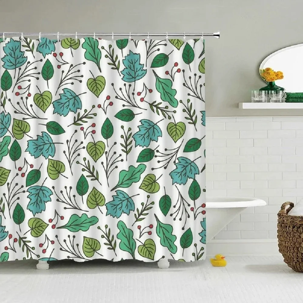 Green leaf Plant Fruit Bathroom Shower Curtain Green Plant Bathroom Curtain Waterproof Decoration
Green leaf Plant Fruit Bathroom Shower Curtain Green Plant Bathroom Curtain Waterproof Decoration