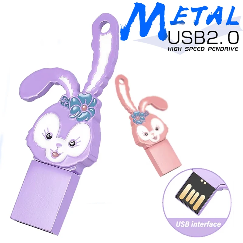 NEW Metal Rabbit USB2.0 Flash Drive 128GB Lovely Gift Pendrive 64GB High Quality Флешка USB 32GB Personalized Gifts Memory Stick
NEW Metal Rabbit USB2.0 Flash Drive 128GB Lovely Gift Pendrive 64GB High Quality Флешка USB 32GB Personalized Gifts Memory Stick