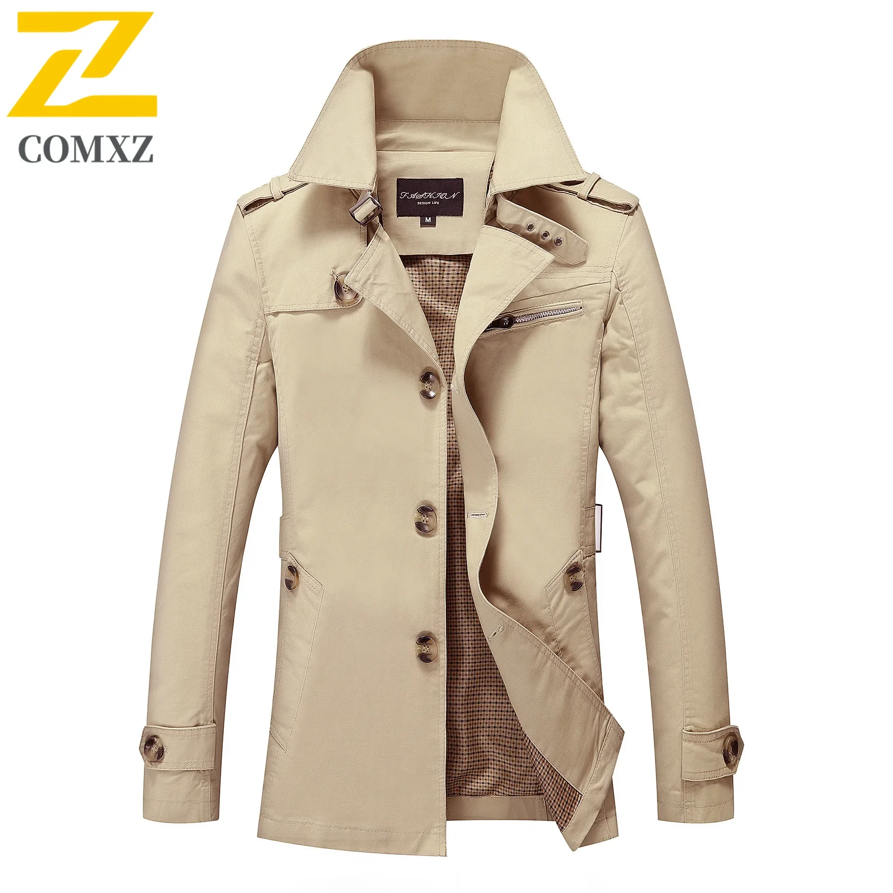 Autumn 2025 New Trench Coat Men's Trendy British Cotton Comfortable Windproof Jacket Male Outdoor Casual Travel Mid-Long Coat
Autumn 2025 New Trench Coat Men's Trendy British Cotton Comfortable Windproof Jacket Male Outdoor Casual Travel Mid-Long Coat