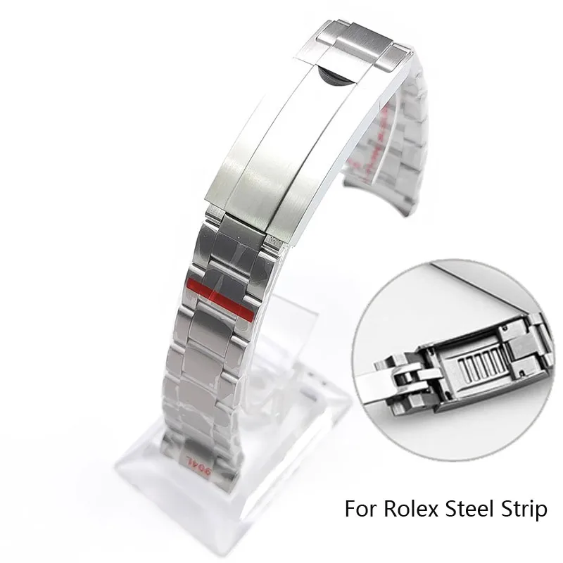 Watch Bracelet For Rolex SUBMARINER DAYTONA SUP GMT Men Fine-Tuning Pull Button Clasp 904 Stainless Steel Watch Chain 20mm
Watch Bracelet For Rolex SUBMARINER DAYTONA SUP GMT Men Fine-Tuning Pull Button Clasp 904 Stainless Steel Watch Chain 20mm