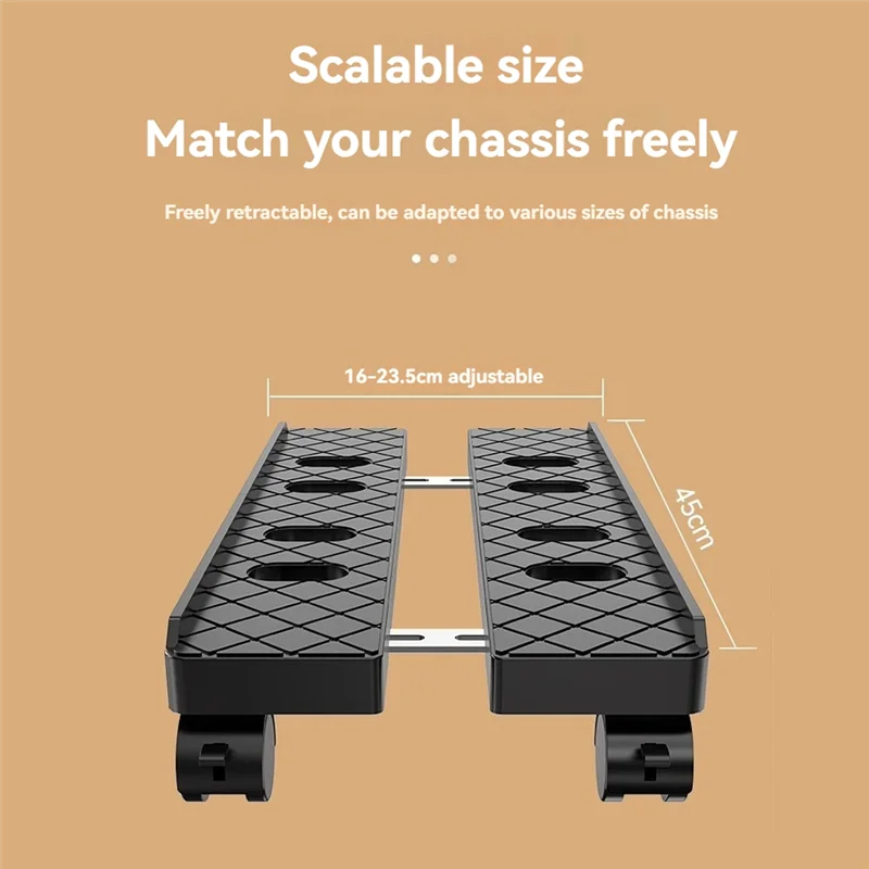 A42Z-Adjustable Mobile PC Tower Stand - Telescopic CPU Holder With Rolling Casters, Desktop Computer Cart
A42Z-Adjustable Mobile PC Tower Stand - Telescopic CPU Holder With Rolling Casters, Desktop Computer Cart