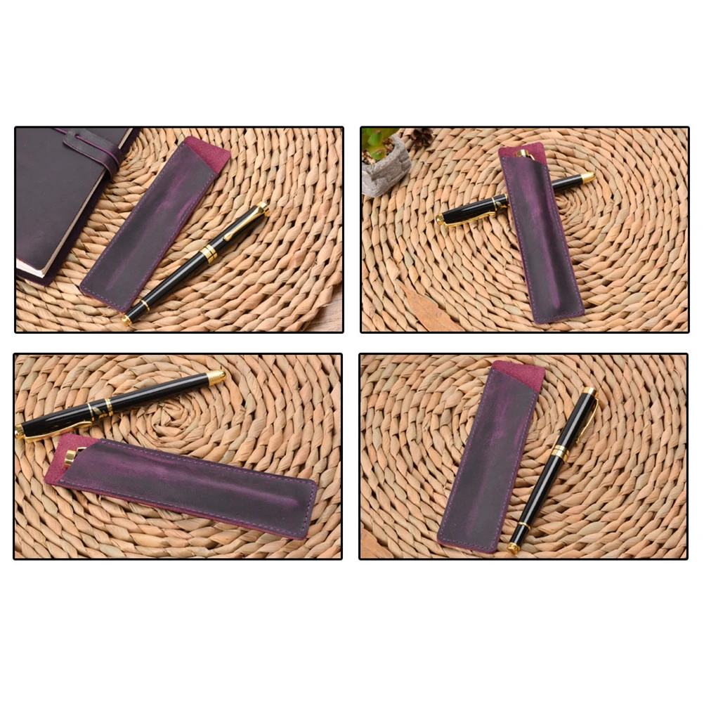 Handmade Pen Bag Vintage Stationery School Office Pens Pouch Protective Bag Gift For Birthday Christmas Father'S Day 
Handmade Pen Bag Vintage Stationery School Office Pens Pouch Protective Bag Gift For Birthday Christmas Father'S Day