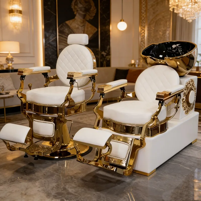 New retro barber shop seated shampoo bed ceramic basin, reclining hair salon
New retro barber shop seated shampoo bed ceramic basin, reclining hair salon