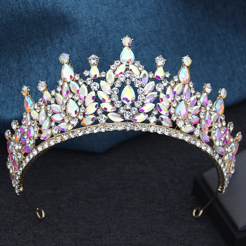 Korean 6 Colors Pink Green AB Opal Crystal Tiara For Women Wedding Party Dress Elegant Queen Bridal Bride Crown Headband
Korean 6 Colors Pink Green AB Opal Crystal Tiara For Women Wedding Party Dress Elegant Queen Bridal Bride Crown Headband