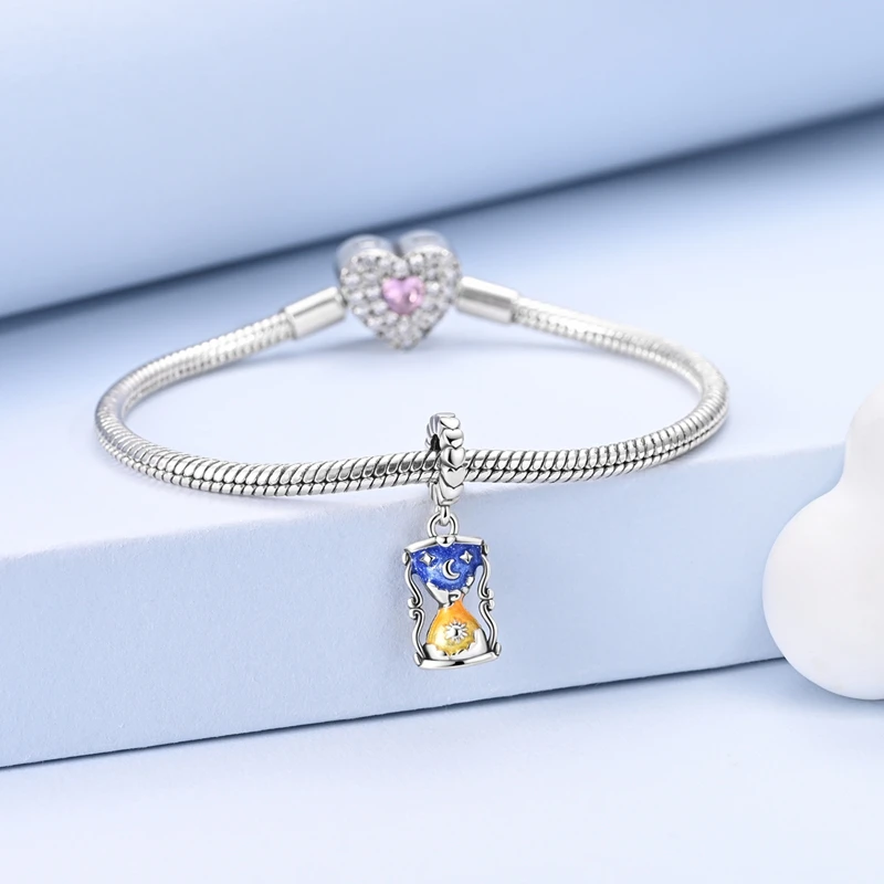 925 Sterling Silver Charms Bead Sparking Sun Moon Hourglass Dangle Fit Original Bracelet DIY Women Jewelry
925 Sterling Silver Charms Bead Sparking Sun Moon Hourglass Dangle Fit Original Bracelet DIY Women Jewelry