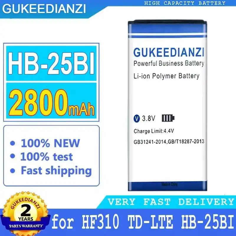 2800Mah Wireless Communication Device Battery For Yimturm HF310 TD-Lte HB-25BI Lightweight
2800Mah Wireless Communication Device Battery For Yimturm HF310 TD-Lte HB-25BI Lightweight