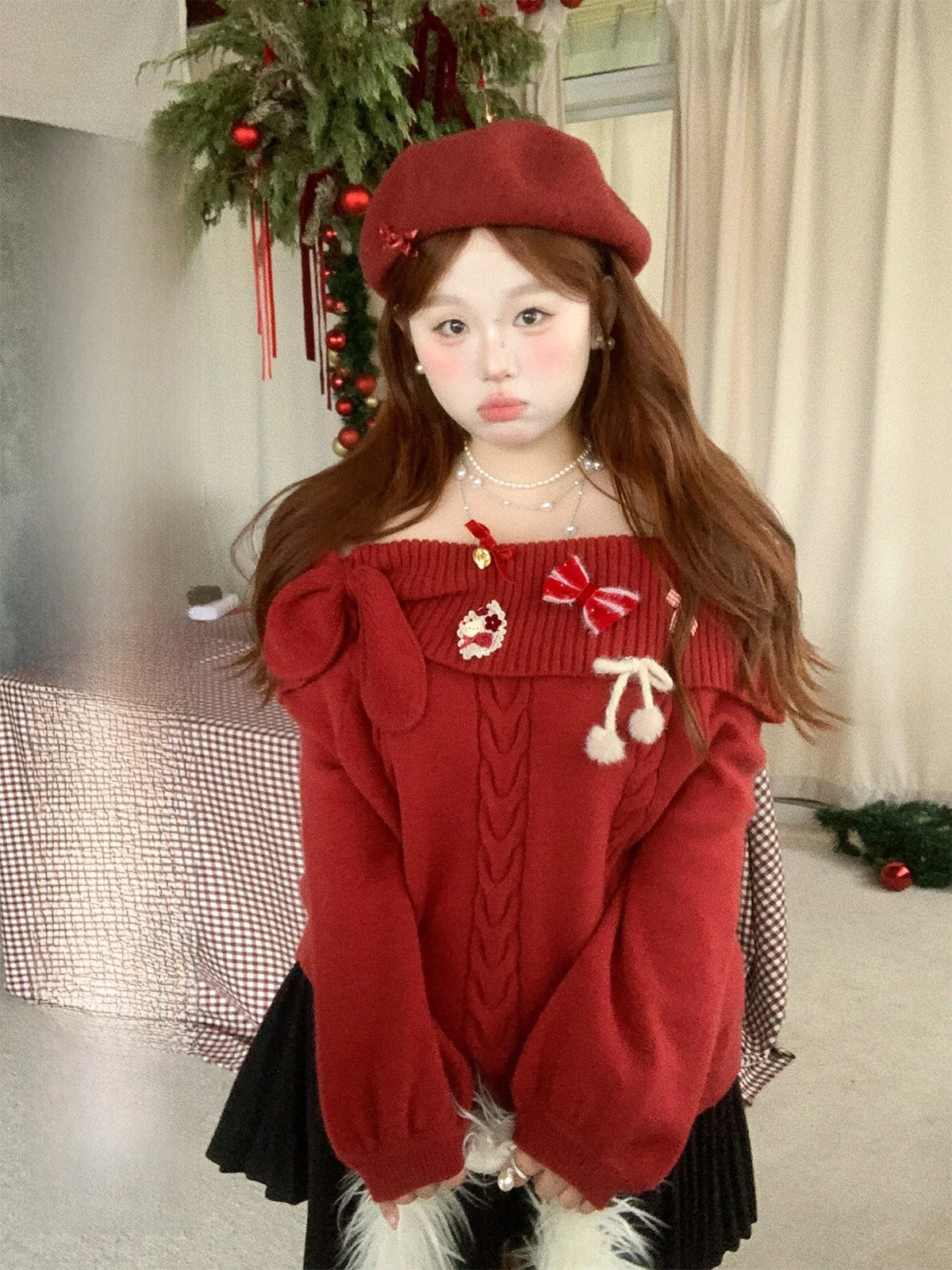 Red Knot Sweater plus Size Women's Faionable Winter Knitwear Comfortable Loose Fit Long Sve Commute Sle
Red Knot Sweater plus Size Women's Faionable Winter Knitwear Comfortable Loose Fit Long Sve Commute Sle