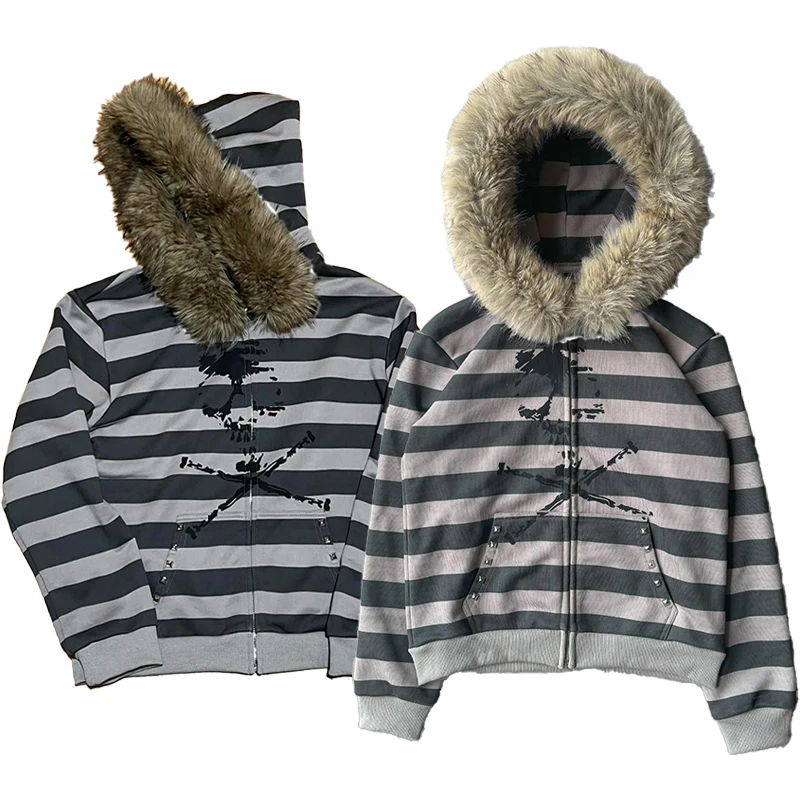 European and American Streetwear Harajuku Oversized Trendy Versatile Plush Hat Hoodie Autumn/Winter Gothic Vintage Style Hoodie
European and American Streetwear Harajuku Oversized Trendy Versatile Plush Hat Hoodie Autumn/Winter Gothic Vintage Style Hoodie