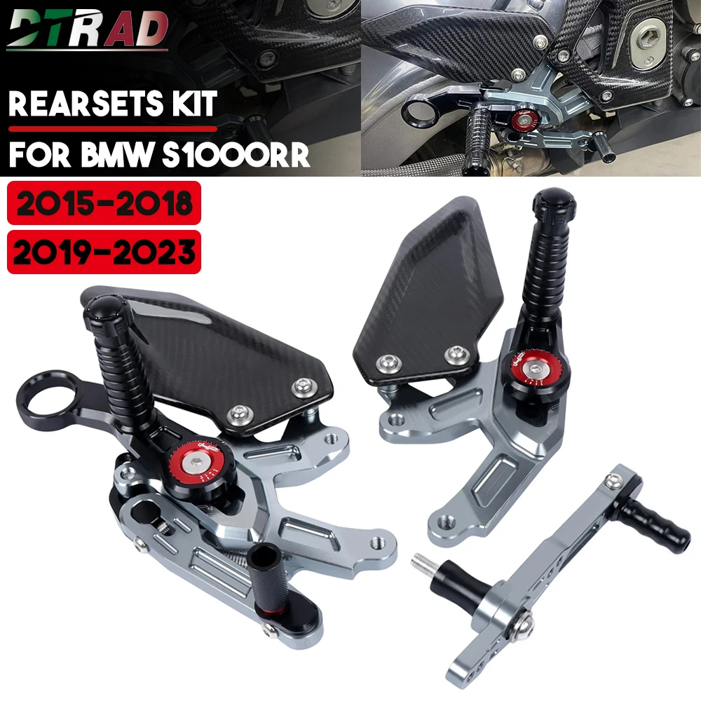 Motorcycle Adjustable Rearsets For BMW S1000RR 2015-2018 / 2019-2023 Footrests Foot Rests Pegs Pedal Kit Carbon Fiber Heel Guard
Motorcycle Adjustable Rearsets For BMW S1000RR 2015-2018 / 2019-2023 Footrests Foot Rests Pegs Pedal Kit Carbon Fiber Heel Guard