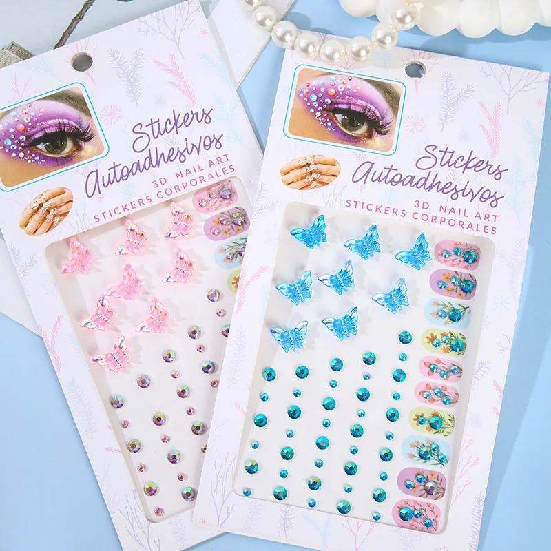 Butterfly Face Diamond Stickers Eye Decoration Pearl Stickers Children Stage Rhinestones Holiday Makeup Nail Drill Stickers
Butterfly Face Diamond Stickers Eye Decoration Pearl Stickers Children Stage Rhinestones Holiday Makeup Nail Drill Stickers