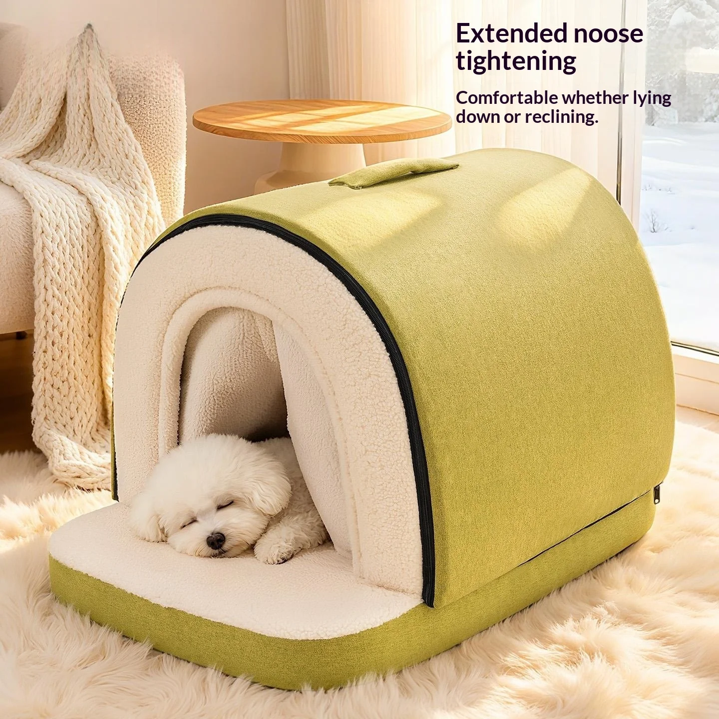 Top Winter Warm Enclosed Dog House for Small Dogs Bichon Teddy, Thickened Removable Washable Cozy Bed, Secure Sleeping Nest
Top Winter Warm Enclosed Dog House for Small Dogs Bichon Teddy, Thickened Removable Washable Cozy Bed, Secure Sleeping Nest