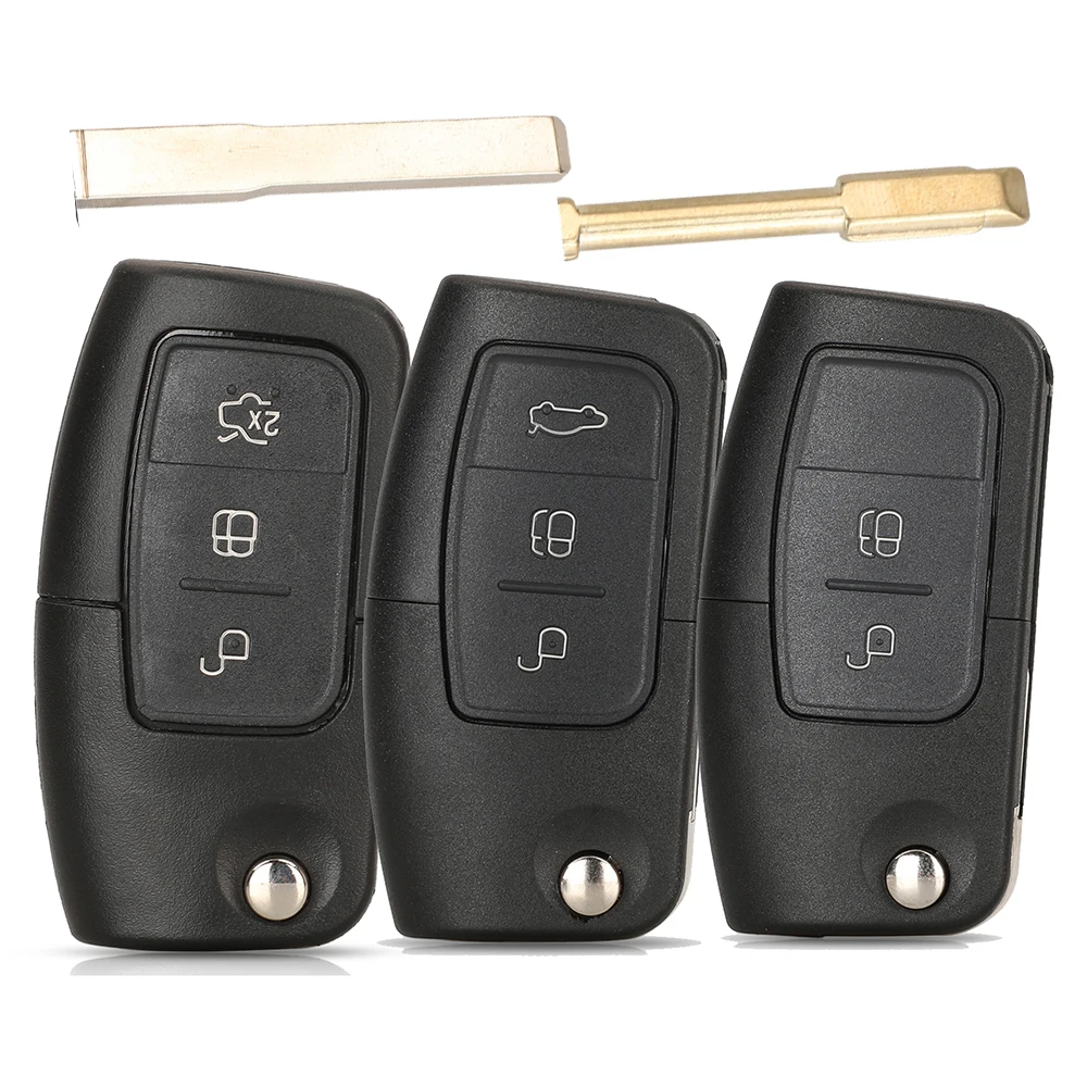 jingyuqin 2/3 Buttons Modified Flip Folding Remote Key Shell Case Cover for Ford Mondeo Focus Fiesta S-MAX FOB Key Cover
jingyuqin 2/3 Buttons Modified Flip Folding Remote Key Shell Case Cover for Ford Mondeo Focus Fiesta S-MAX FOB Key Cover