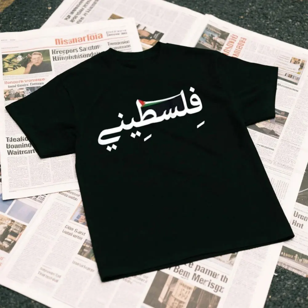 Proud Palestinian Word In Arabic Back Printed Palestine Flag T-Shirt Breathable Camisetas Comfort and Fashion Coexist t shirt
Proud Palestinian Word In Arabic Back Printed Palestine Flag T-Shirt Breathable Camisetas Comfort and Fashion Coexist t shirt