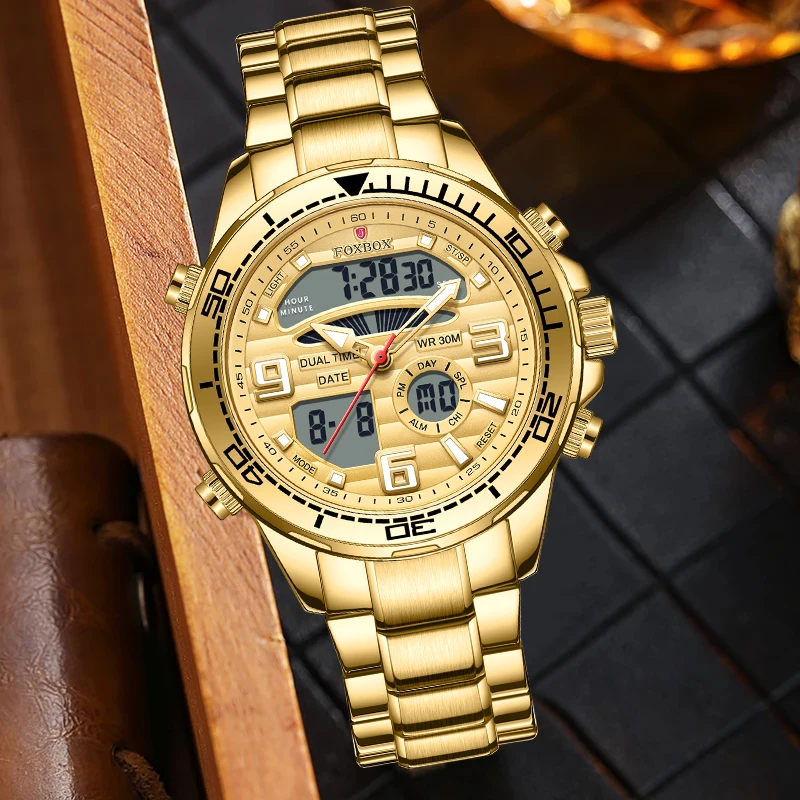 LIGE FOXBOX Outdoor Electronic Man Watch Fashion Luxury Digital Dual Time Quartz Date Waterproof Luminous Casual Watches for Men
LIGE FOXBOX Outdoor Electronic Man Watch Fashion Luxury Digital Dual Time Quartz Date Waterproof Luminous Casual Watches for Men