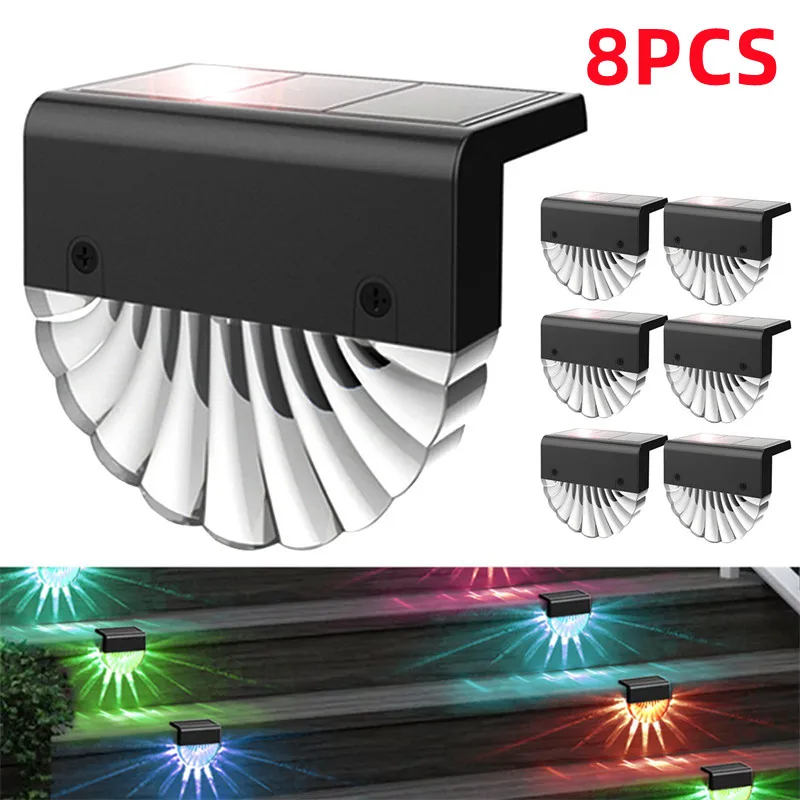 1 4 8PCS Outdoor Solar Stairs Lights Garden Wall Lamp Solar Light RGB LED Path Lights Waterproof Fence Lamp Landscape Lighting
1 4 8PCS Outdoor Solar Stairs Lights Garden Wall Lamp Solar Light RGB LED Path Lights Waterproof Fence Lamp Landscape Lighting