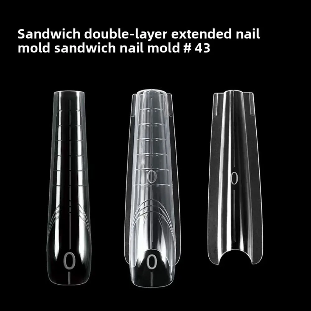 140/280pcs 14 Sizes Sandwich Dual Nail Forms Square Oval Reusable Nail Extension Forms Plastic Transparent Coffin Nail Molds
140/280pcs 14 Sizes Sandwich Dual Nail Forms Square Oval Reusable Nail Extension Forms Plastic Transparent Coffin Nail Molds