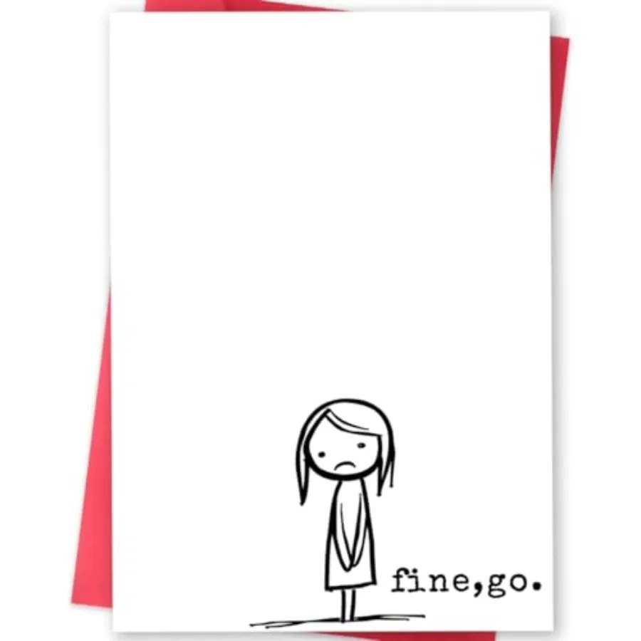 Humorous Farewell and Coworker Leaving Card|Funny Goodbye Card "Fine, Go." Moving Away or Quitting Card for Friend, Neighbor, o
Humorous Farewell and Coworker Leaving Card|Funny Goodbye Card "Fine, Go." Moving Away or Quitting Card for Friend, Neighbor, o