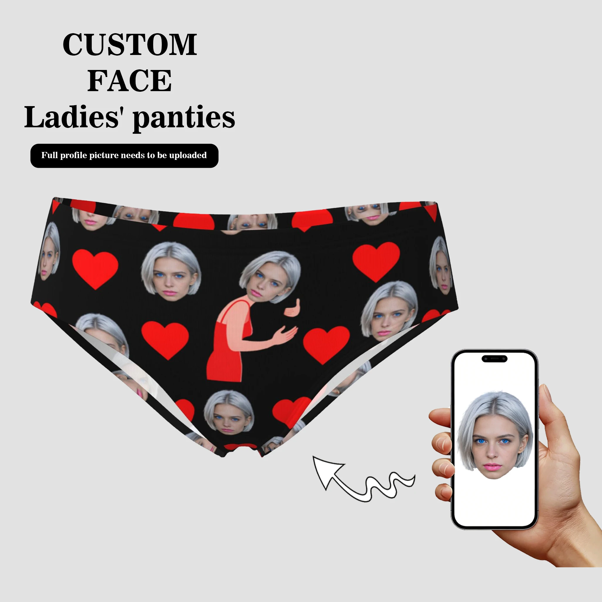 Customized personalized facial photo lingerie for women Valentine's Day gift lingerie breathable and comfortable
Customized personalized facial photo lingerie for women Valentine's Day gift lingerie breathable and comfortable
