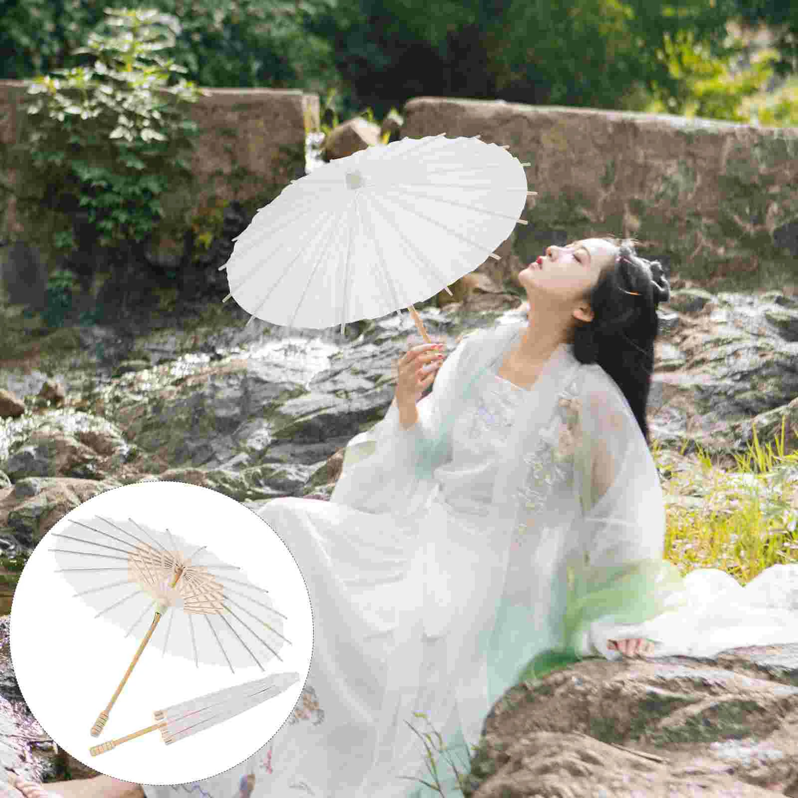 2 Pcs Blank Oiled Paper Umbrella Photography Prop Retro Decor Parasol Kids DIY Umbrellas Decorative Car
2 Pcs Blank Oiled Paper Umbrella Photography Prop Retro Decor Parasol Kids DIY Umbrellas Decorative Car