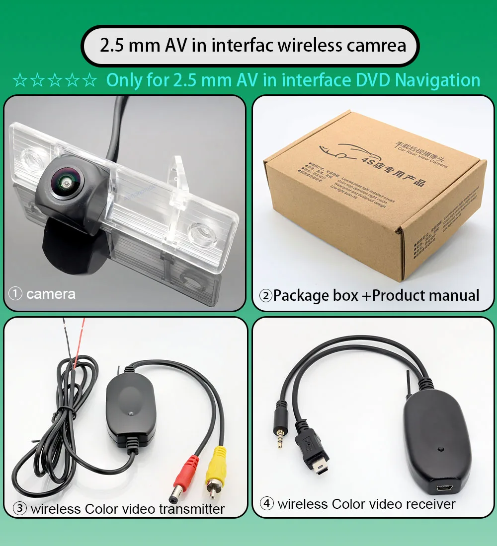 2.4 Ghz Wireless Rear View Fisheye Camera For Chevrolet Optra Spark Sonic Tosca HD Color Transmitter Receiver
2.4 Ghz Wireless Rear View Fisheye Camera For Chevrolet Optra Spark Sonic Tosca HD Color Transmitter Receiver
