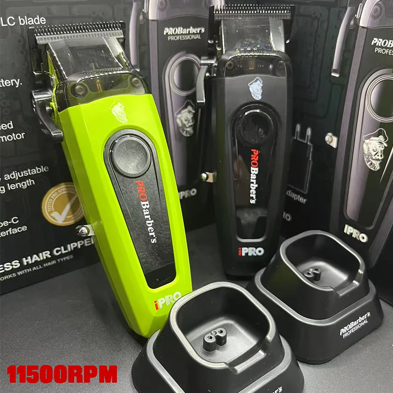 Профессиональная машинка для стрижки волос PRO Barber's 11500 об/мин — высокоскоростной бесщеточный двигатель, двойное магнитное лезвие премиум-класса DLC с прозрачным
Профессиональная машинка для стрижки волос PRO Barber's 11500 об/мин — высокоскоростной бесщеточный двигатель, двойное магнитное лезвие премиум-класса DLC с прозрачным