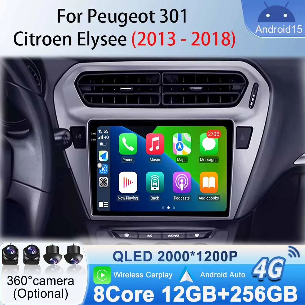 GPS Navigation for Peugeot 301 Citroen Elysee 2013 - 2018 Android 15 Bluetooth Car Radio Stereo Multimedia Video Player No 2din
GPS Navigation for Peugeot 301 Citroen Elysee 2013 - 2018 Android 15 Bluetooth Car Radio Stereo Multimedia Video Player No 2din
