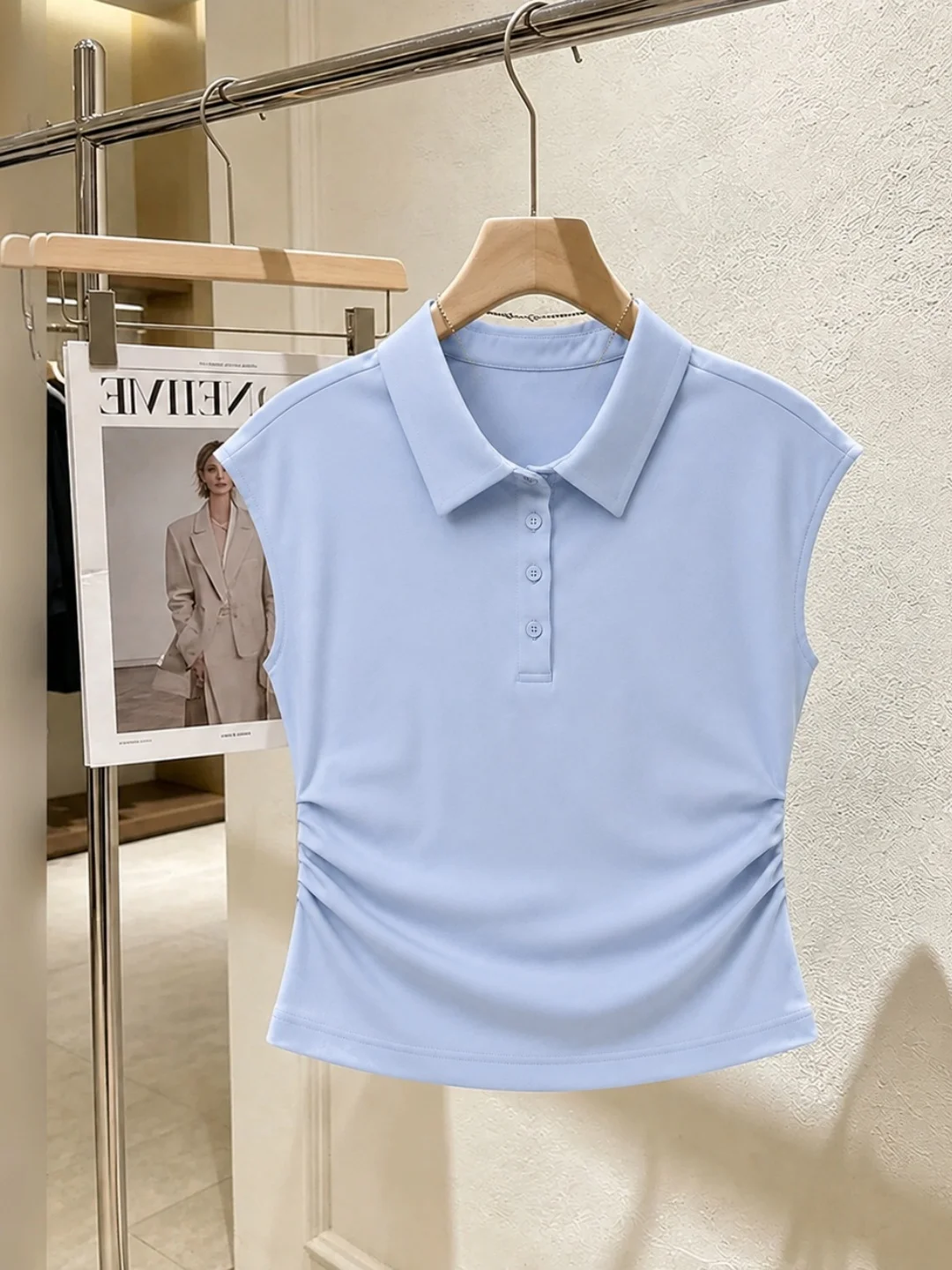 Summer Pure Color Slim Fit Short Sleeve T-Shirt Overhead Design Waist-Cinching Neck Versatile Style Korean Fashion
Summer Pure Color Slim Fit Short Sleeve T-Shirt Overhead Design Waist-Cinching Neck Versatile Style Korean Fashion