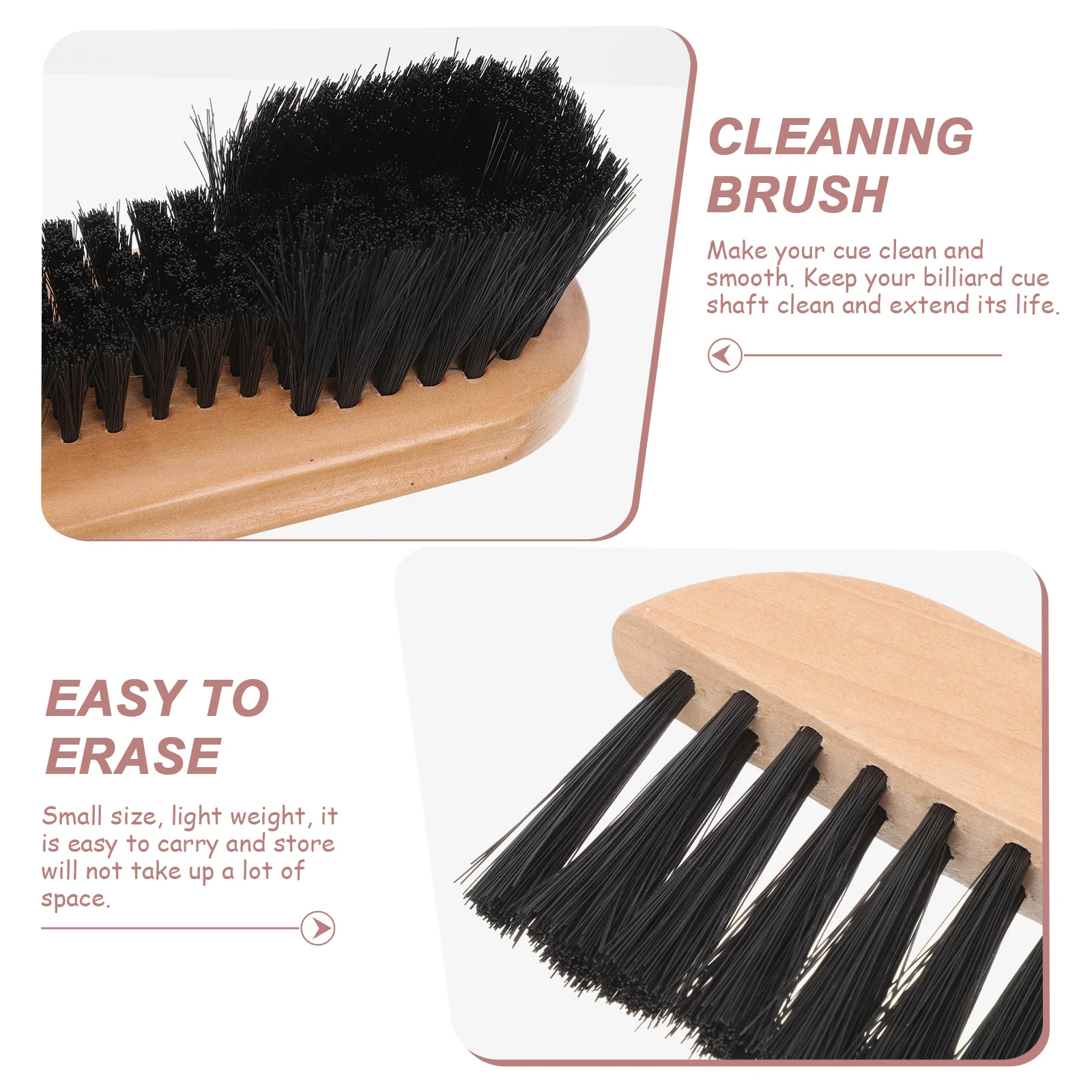 1Set Professional Pool Table Brush and Cue Cleaning Kit Gentle on Surfaces Ideal for Cue Shaft Polish and Dust Removal
1Set Professional Pool Table Brush and Cue Cleaning Kit Gentle on Surfaces Ideal for Cue Shaft Polish and Dust Removal