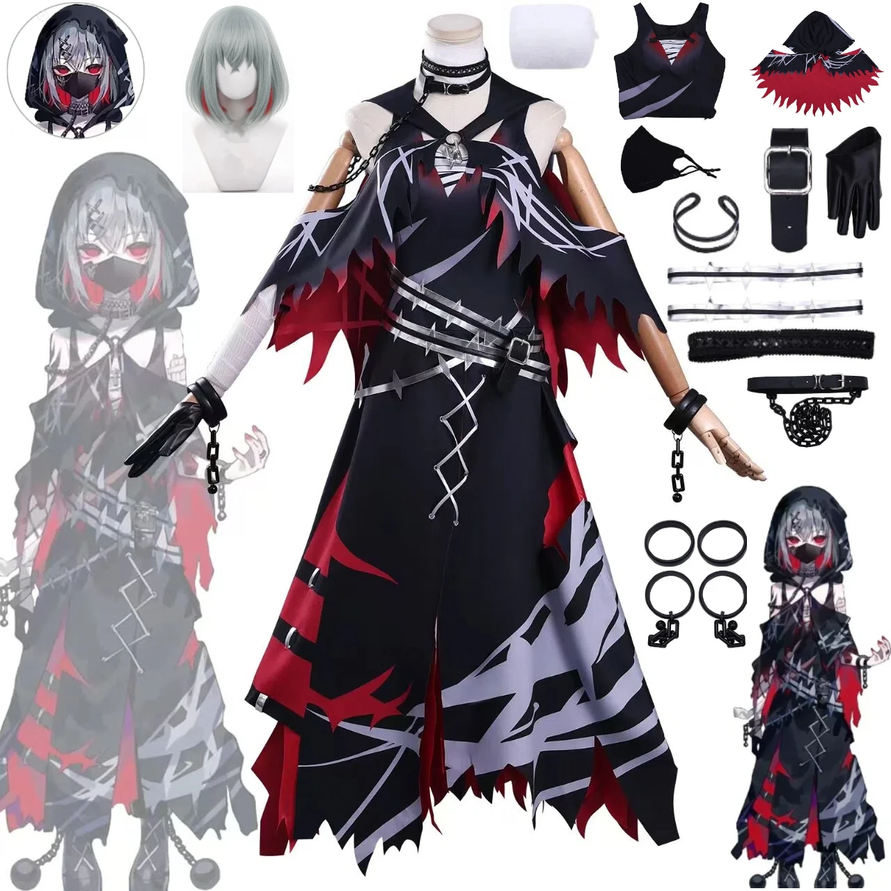 Anime Magical Girl Magical Trial Cosplay Costume With Mask Wig Accessories Wisteria Arisa Game 2DOutfit Halloween Role Play Suit
Anime Magical Girl Magical Trial Cosplay Costume With Mask Wig Accessories Wisteria Arisa Game 2DOutfit Halloween Role Play Suit