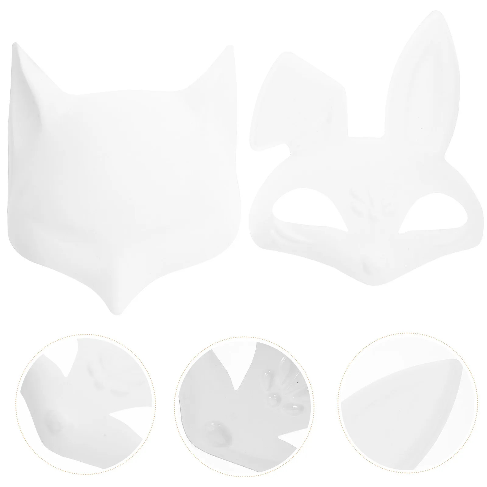 4Pcs White Animal Mask Fox Rabbit Blank DIY Paintable Masks Party Masquerade Halloween Cosplay Blank Masks to Decorate
4Pcs White Animal Mask Fox Rabbit Blank DIY Paintable Masks Party Masquerade Halloween Cosplay Blank Masks to Decorate