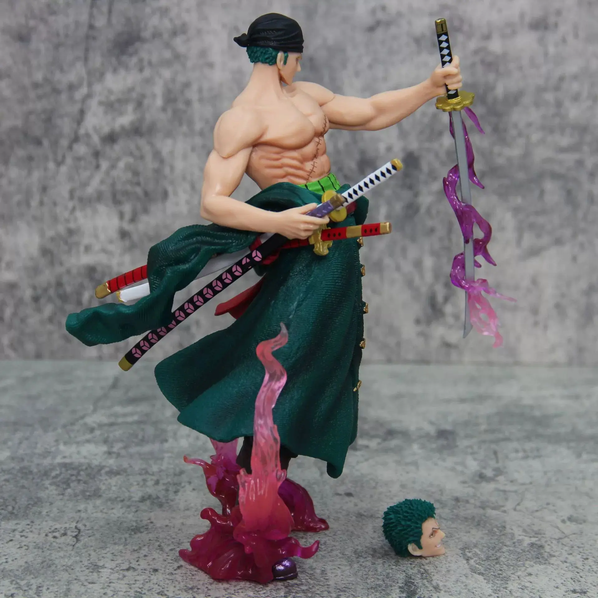 Creative One Piece Roronoa Zoro Statue model.High-quality PVC material.Desktop decoration GK Collection handmade model.toy gift
Creative One Piece Roronoa Zoro Statue model.High-quality PVC material.Desktop decoration GK Collection handmade model.toy gift