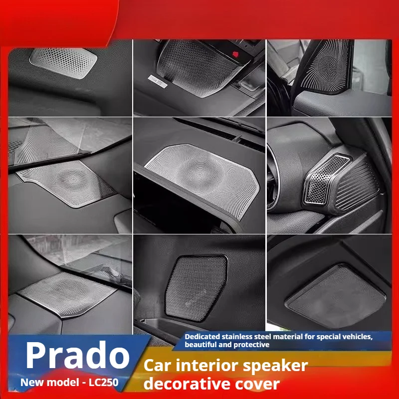 For 2024 Toyota Prado LC250 Door Speaker Covers New Toyota Land Cruiser Prado Air Outlet Interior Modification Accessories
For 2024 Toyota Prado LC250 Door Speaker Covers New Toyota Land Cruiser Prado Air Outlet Interior Modification Accessories