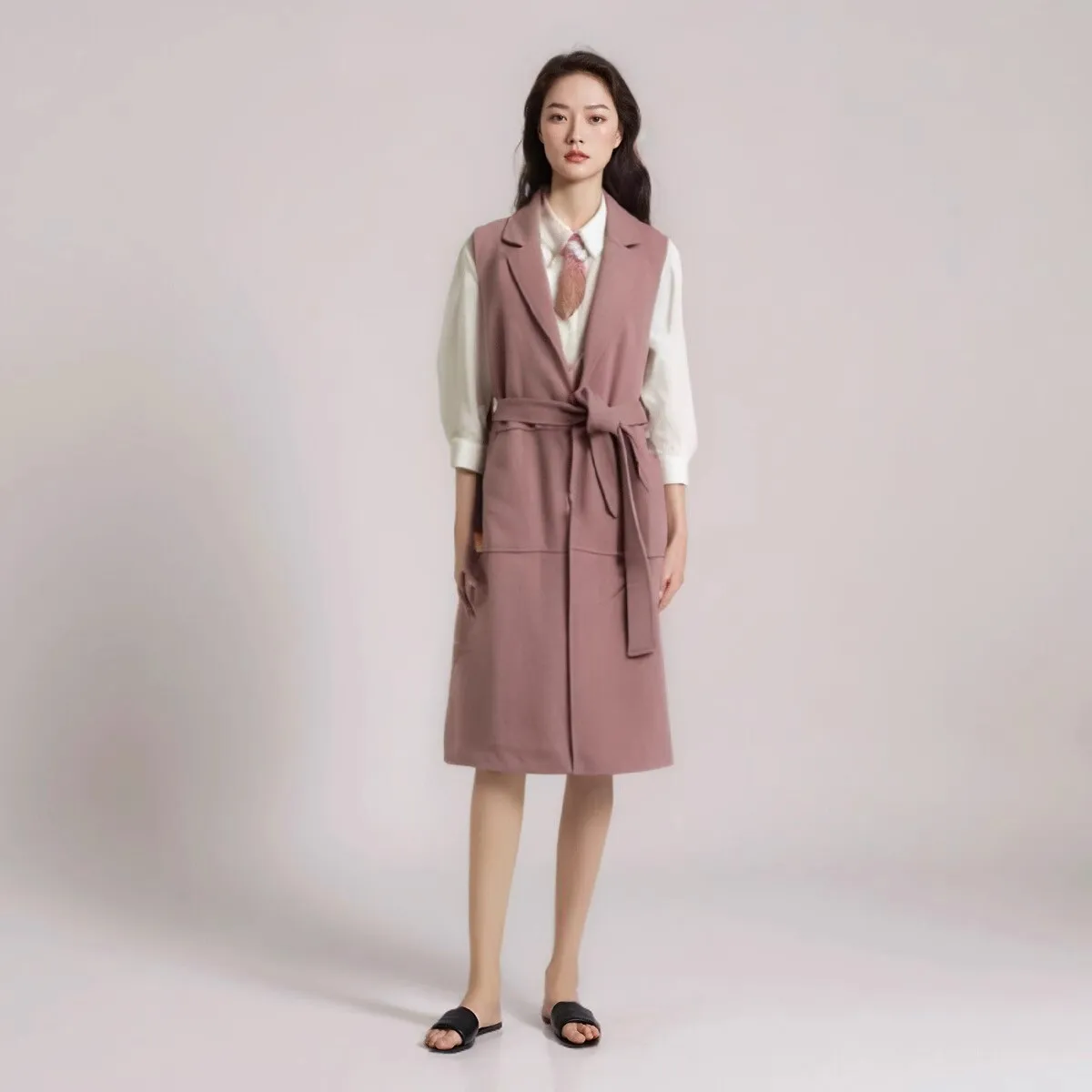 Autumn Winter Long Woolen Vest Dr No Sve Camere Coat V Ne Single Button Closure Commute Sle RCJW87902B
Autumn Winter Long Woolen Vest Dr No Sve Camere Coat V Ne Single Button Closure Commute Sle RCJW87902B