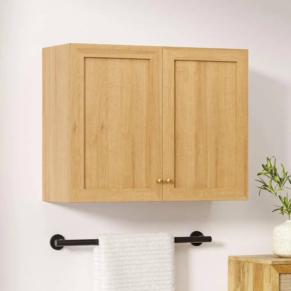 Natural Oak Wall-Mounted Storage Cabinet with Adjustable Shelves for Kitchen, Dining, and Living Rooms
Natural Oak Wall-Mounted Storage Cabinet with Adjustable Shelves for Kitchen, Dining, and Living Rooms