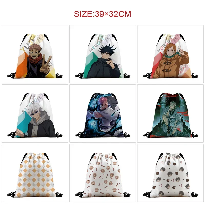 Anime Drawstring Bag Jujutsu Kaisen Yuji Nobara Satoru Gojo Cartoon Sport Backpack Boys Girls Portable Storage Shopping Bag
Anime Drawstring Bag Jujutsu Kaisen Yuji Nobara Satoru Gojo Cartoon Sport Backpack Boys Girls Portable Storage Shopping Bag