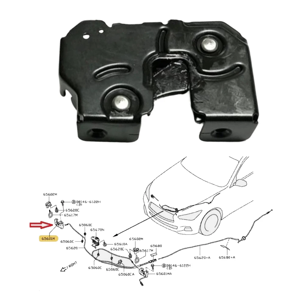  For INFINITI Q50 2014–2024 Hood Bonnet Latch Lock Right Side 656011BB0A Original Factory Specifications
For INFINITI Q50 2014–2024 Hood Bonnet Latch Lock Right Side 656011BB0A Original Factory Specifications