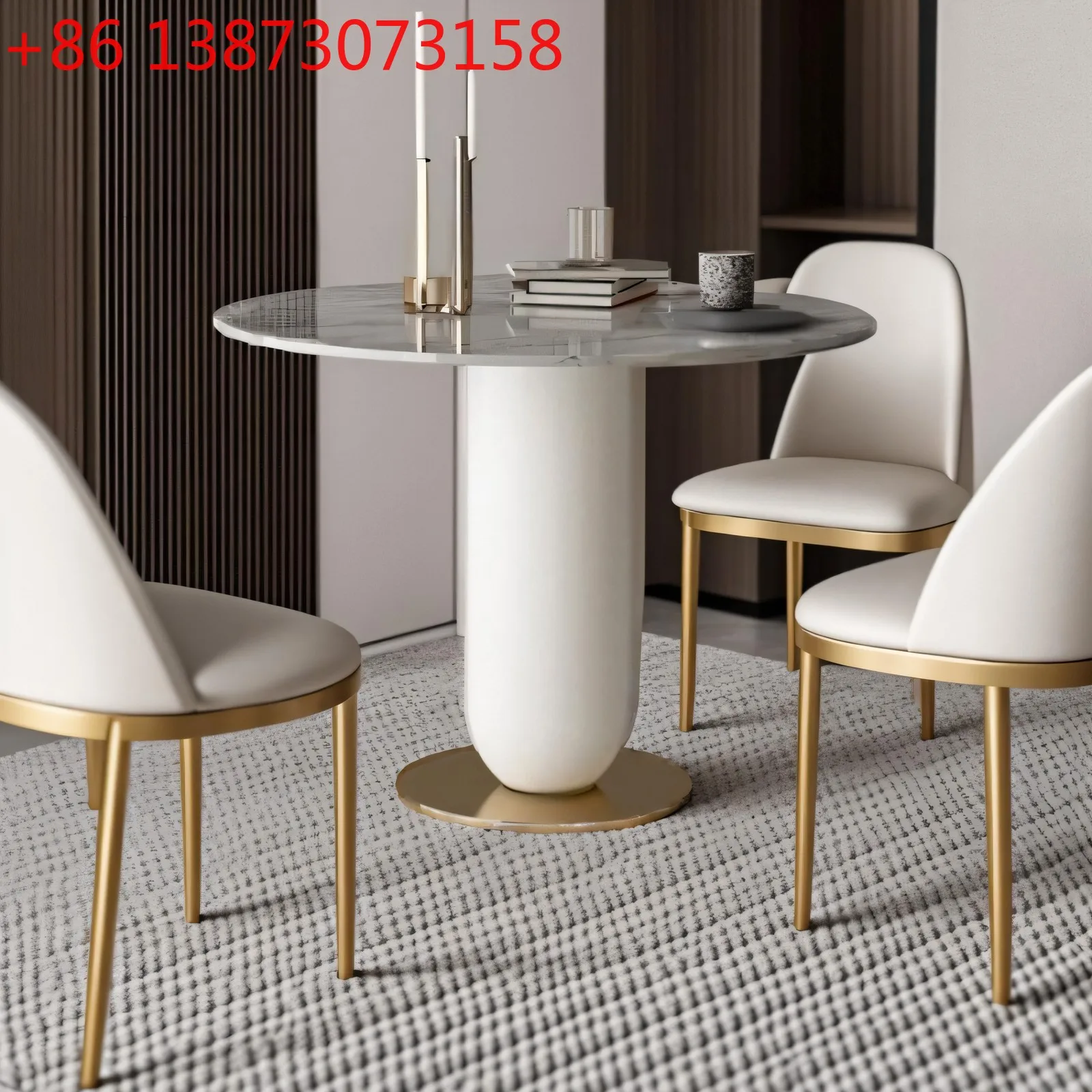 Modern simple negotiation table European rock slab small round table small apartment living room casual negotiation coffee table
Modern simple negotiation table European rock slab small round table small apartment living room casual negotiation coffee table