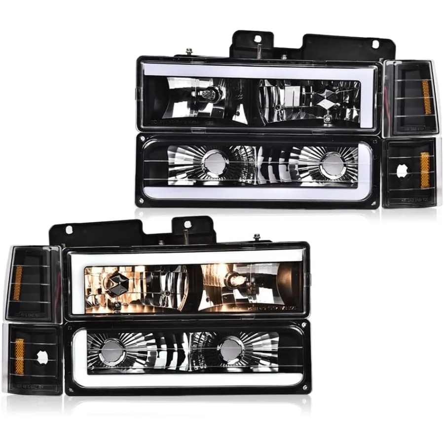 Front Headlight Assembly Left Right Compatible with GMC C1500 K1500 Yukon 19941999 Fit GMC C1500 C2500 K1500 K2500 Suburban 199
Front Headlight Assembly Left Right Compatible with GMC C1500 K1500 Yukon 19941999 Fit GMC C1500 C2500 K1500 K2500 Suburban 199