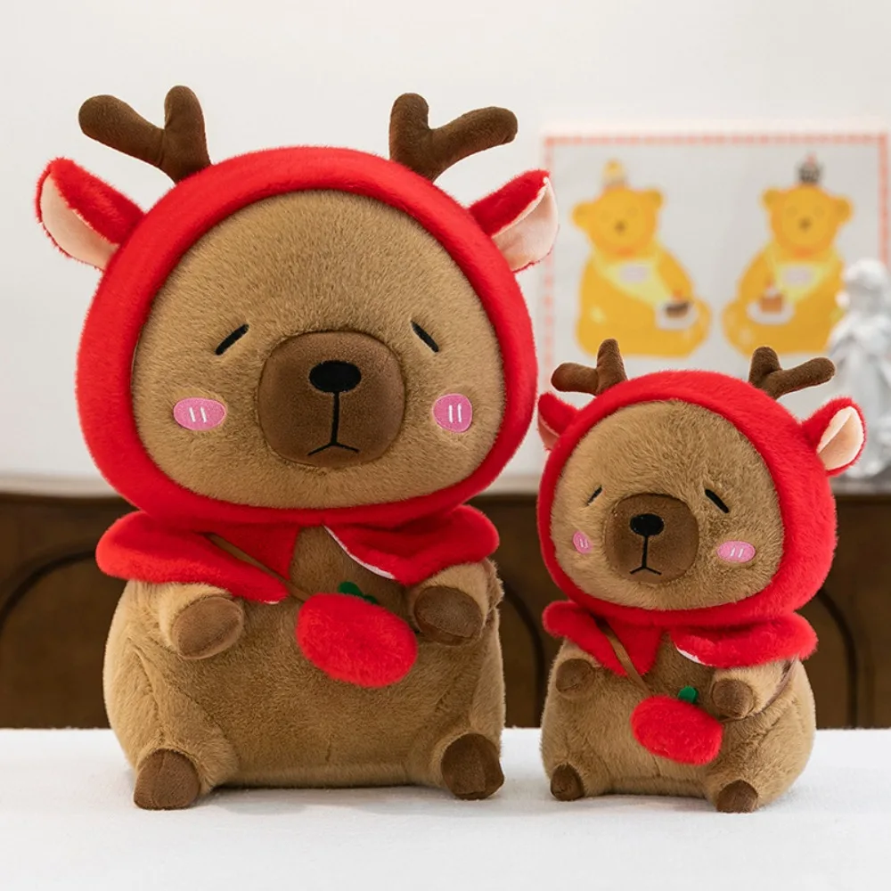 Lovely Reindeer Plush Capybara Plush Toy Fluffy Brown Cartoon Capybara Cotton Doll Soft Animal Capybara Stuffed Doll Room Decor
Lovely Reindeer Plush Capybara Plush Toy Fluffy Brown Cartoon Capybara Cotton Doll Soft Animal Capybara Stuffed Doll Room Decor