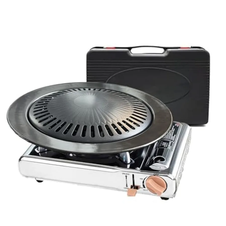 Detachable Grill Pan Gas Stove Combo for Camping, Tailgating, Picnics, Indoor/Outdoor Cooking Hot Pot Stainless Steel, Black, P
Detachable Grill Pan Gas Stove Combo for Camping, Tailgating, Picnics, Indoor/Outdoor Cooking Hot Pot Stainless Steel, Black, P